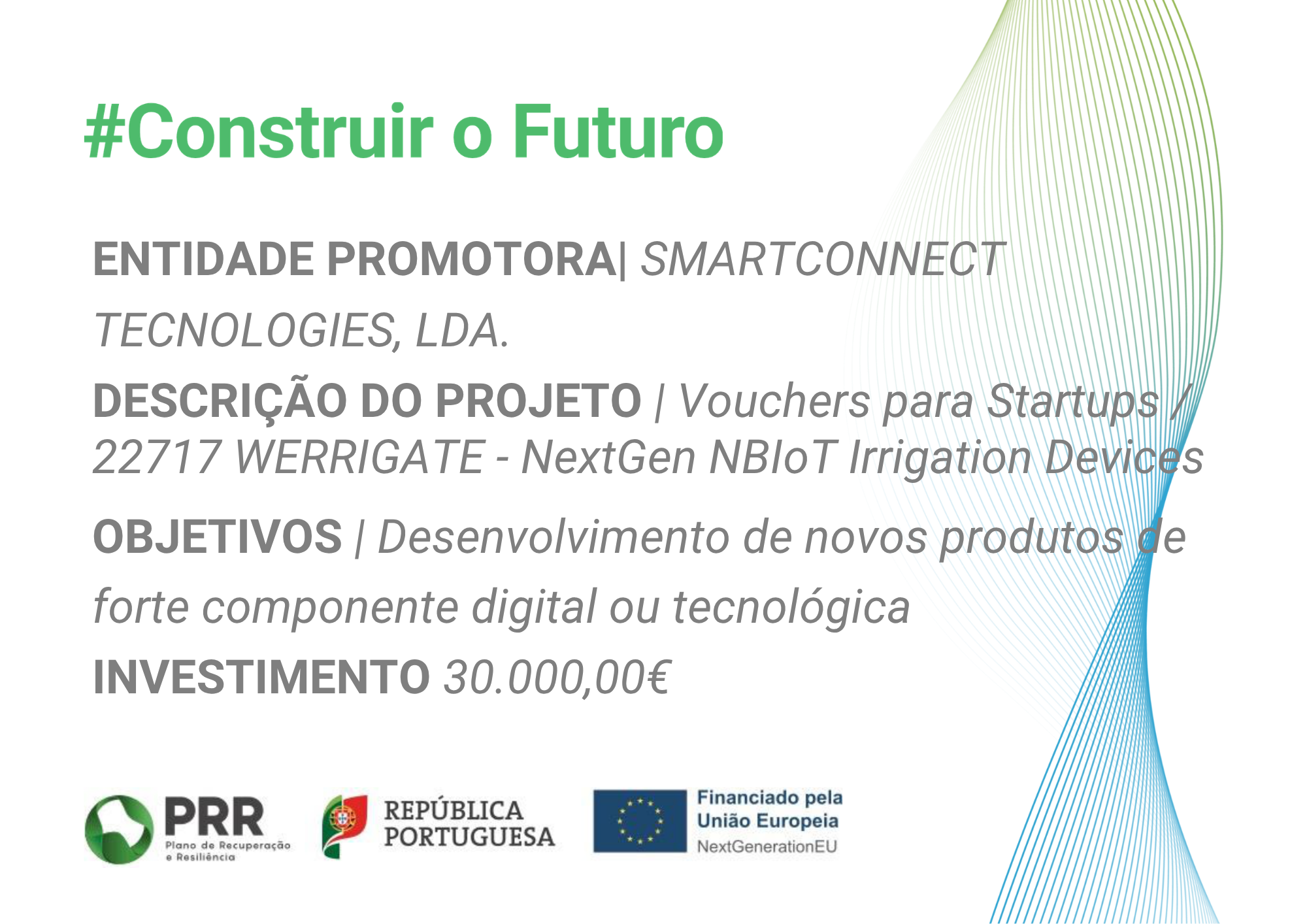 WERRIGATE — NextGen NBIoT Irrigation Devices · PRR · NextGenerationEU